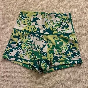 Aerie Green workout shorts